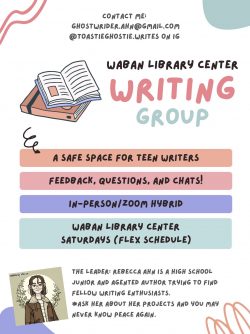 WLC Teen Writing Group Looking for New Members! thumbnail