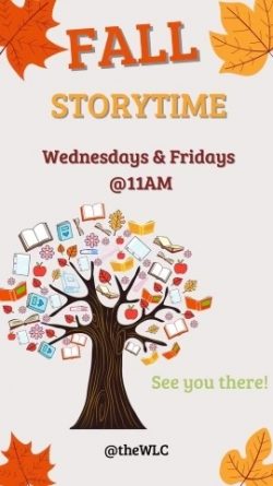 STORY TIME every Wednesday  and Friday at 11! thumbnail